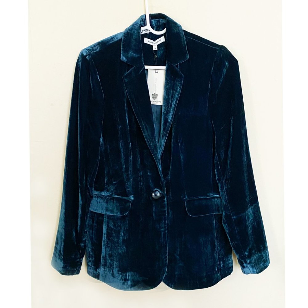 MARIE PHILIPPE NWT WOMEN BLAZER IN GREEN SIZE EU36